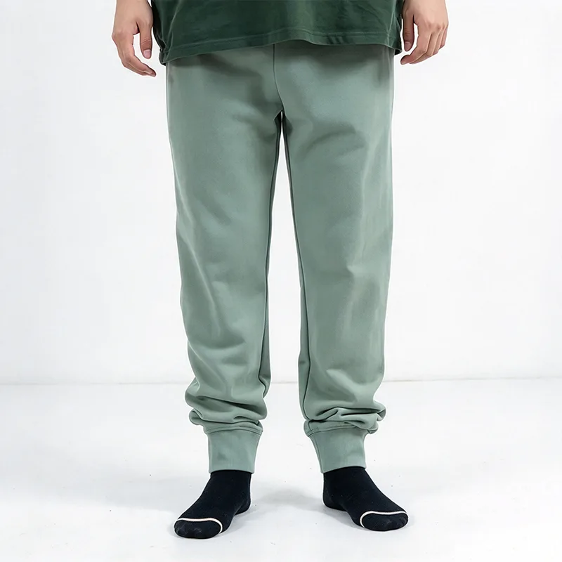 Sage Green joggerbukser med ribkantet ankelmanchetter